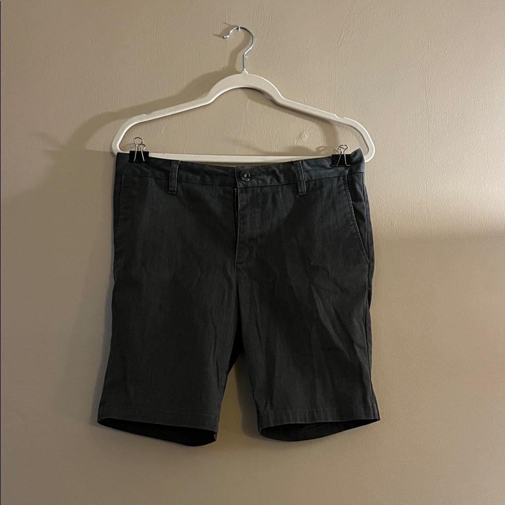 Men's Classic Black Flat Front Shorts